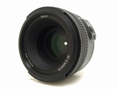 NIKON Nikkor Lens AF-S 50mm f/1.8G フードHB-47付 カメラ レンズ ニコン