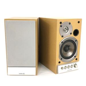 ONKYO オンキョー WAVIO GX-D90(Y) パワード アンプ内蔵 スピーカー ペア 木目