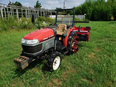 茨城県発 YANMAR EF224 EB18S 4WD 24馬力 パワステ 倍速ターン 自動水平 ヤンマー トラクター 農機具 直