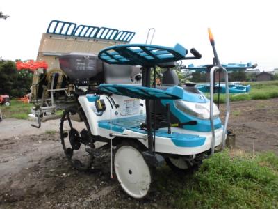 受賞セール東京都発 クボタ SPU45P 乗用 田植機 4条植 パワステ セルスタータ 農機具 田植え 予備苗のせ台付 直