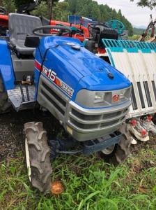 宮崎県 イセキ トラクター TM15 15馬力 749h ディーゼル 4WD ARM12 ロータリー  直P7215660