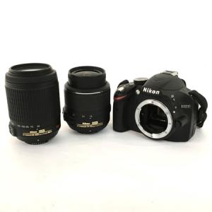 Nikon 一眼レフ D3200 ダブルズームキット デジタル カメラ D3200BKWZ ニコン