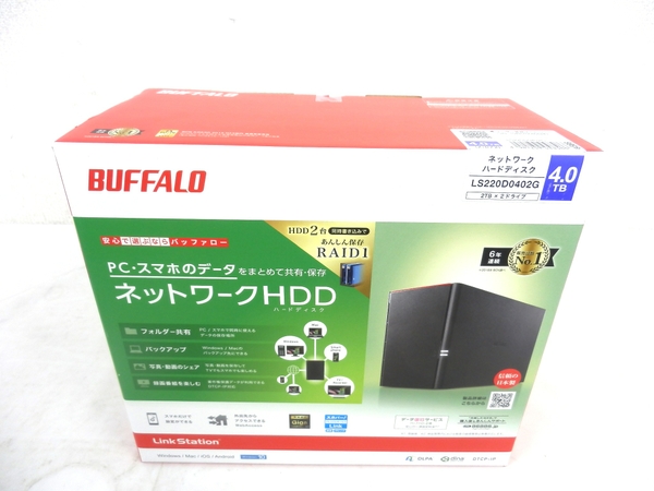 BUFFALO LS220D0402G 4TB(パソコン)-