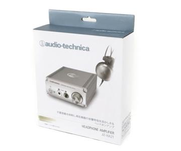 audio-technica オーディオテクニカ  AT-HA21 ヘッドホンアンプ シルバー