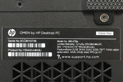 HP OMEN 880-p0xx(デスクトップパソコン)の新品/中古販売 | 1519683