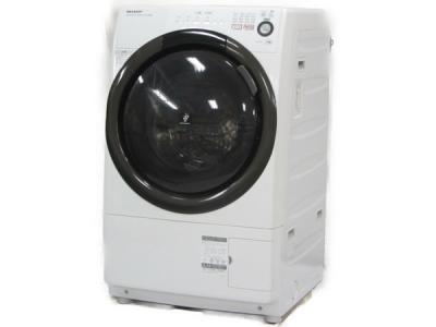 SHARP シャープ ES-S60-WL 洗濯機 ドラム式 6.0kg 左開き ホワイト系