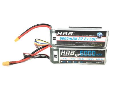 HRB 6000mAh 22.2V バッテリー 50C 2set