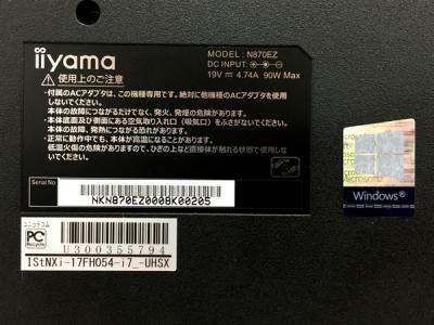 iiyama IStNXi-17FH054(ノートパソコン)の新品/中古販売 | 1524544 