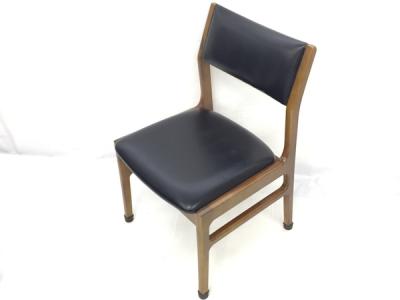 カリモク60+ C36105BW アームレス ダイニング チェア 椅子 1シーター ブラック 家具