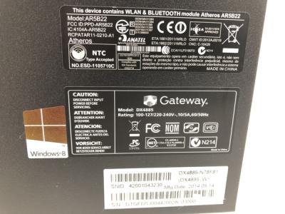 Gateway DX4885-N78F81(デスクトップパソコン)の新品/中古販売