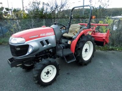 宮城 白石蔵王店 ヤンマー トラクター EG220 鉄車輪 付属 20馬力 488時間 自動水平 4WD ロータリー RB14S 軽油 品 ノキログ 東北
