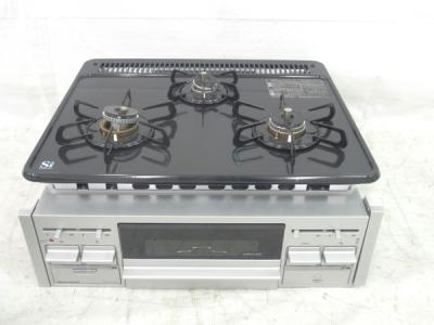 タカラスタンダード TN34V-60 ビルトインガスコンロ 3口 片面焼きグリル付き キッチン家電 システムキッチン LPガス用 18年製