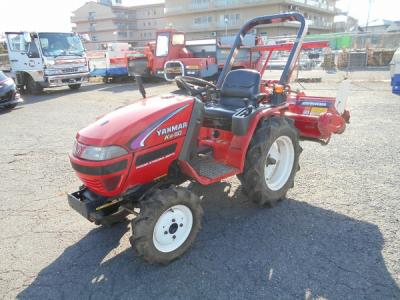 福岡県発 ヤンマー Ke-50 トラクター 15馬力 四駆 4WD 安全フレーム アタッチメント RSZ130 ロータリー 農用 乗用 直