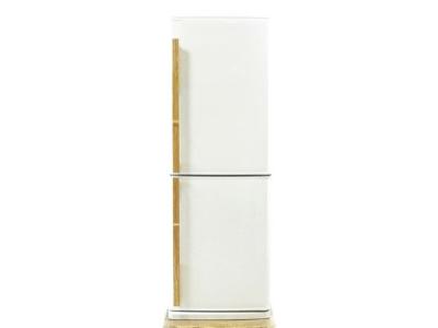 amadana 天然木製ハンドル付き冷蔵庫 ZR-641 amadana 冷蔵庫 アマダナ ZR-641-WH