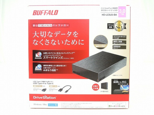 BUFFALO HD-LE3U3-BA(パソコン)-