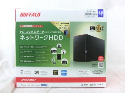 BUFFALO NAS LS220D0402G タブレット PC対応 ネットワークHDD 4TB