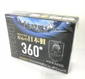 comtec コムテック HDR360G 全天周 ドライブレコーダー 360°カメラ 前後左右 常時録画 衝撃録画 GPS 駐車監視
