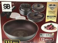 アイリスオーヤマ ダイヤモンドコートパン 12点セット H-IS-SE12 シルバー