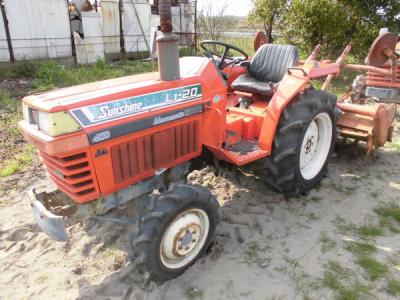 鳥取県 米子市 クボタ L1-20D サンシャイン トラクター 20馬力 4WD 593H ディーゼル パワステ 逆転 ロータリー RL1603X 農機具