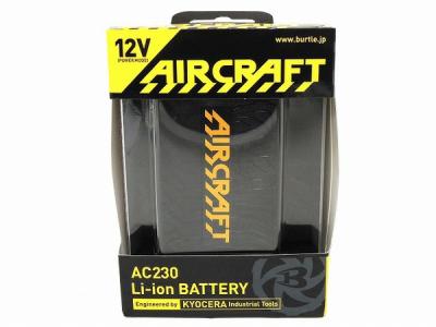 BURTLE AC230 Li-ion BATTERY AIR CRAFT ブラック バートル バッテリー