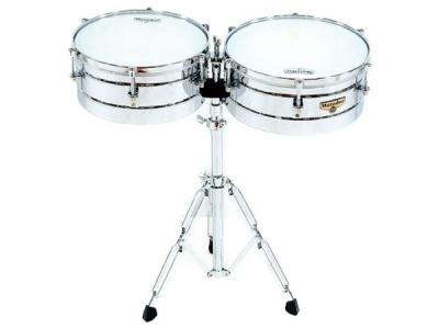 【良品】LP Matador Timbales ティンバレス スタンド付 打楽器