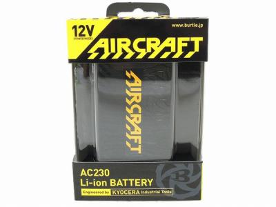 BURTLE AC230 Li-ion BATTERY AIR CRAFT ブラック バートル バッテリー