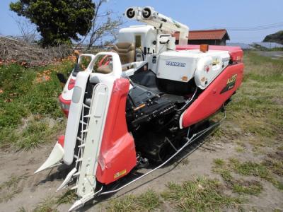 鳥取県 米子市 YANMAR ヤンマー AJ217 コンバイン 79H 2条刈 16.8馬力 グレンタンク オーガ クローラー 農業機械 農機具