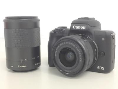 Canon キャノン EOS kiss M ダブルズームキット デジタル カメラ 趣味 機器