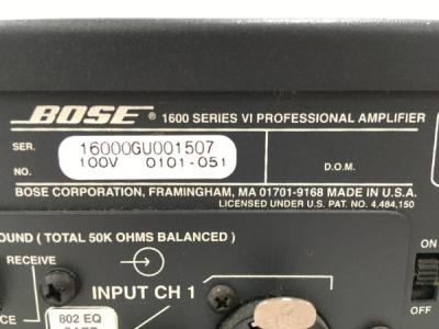 BOSE 1600SERIES VI(アンプ)の新品/中古販売 | 1347254 | ReRe[リリ]
