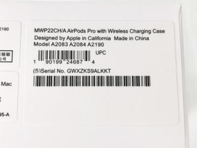 Apple AirPods pro MWP22CH/A CA95014(イヤホン)の新品/中古販売