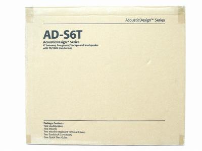 QSC AD-S6T スピーカー ペア Surface Mount Loudspeaker ブラック