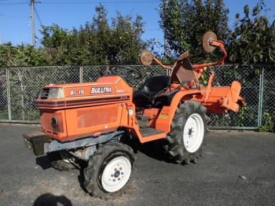 鳥取県 米子市 kubota クボタ BULLTRA トラクター B1-15D 15.5馬力 4WD 倍速ターン 自動水平 521時間 ディーゼル 農機具