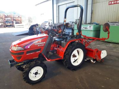 福岡県発 ヤンマー Ke-50 トラクター 15馬力 四駆 4WD 安全フレーム アタッチメント RSZ130 ロータリー 農用 乗用 直