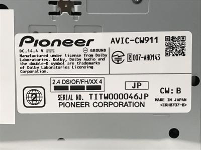 PIONEER AVIC-CW911(カーナビ)の新品/中古販売 | 1618051 | ReRe[リリ]