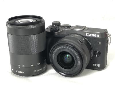 Canon キヤノン ミラーレス一眼 EOS M6 ダブル ズーム キット シルバー