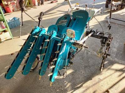 福井▲クボタ 玉ねぎ掘取機 OH-3MS ボニータ 掘取機 4.3馬力 2条 オニオンハーベスタ マルチ 収穫機 田中工機 取説付き 品