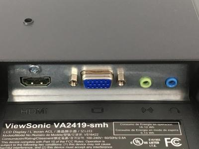 Viewsonic Va2419 Smh 7 モニタ ディスプレイ の新品 中古販売 Rere リリ