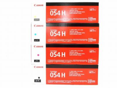 CANON 054H 4色 純正 トナー カートリッジ 2020年製 イエロー シアン マゼンタ ブラック セット プリンター 周辺 キャノン