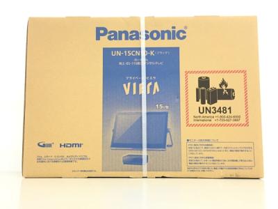 Panasonic UN-15CN10-K プライベートビエラ 15V型 ポータブルテレビ 防水 ブラック