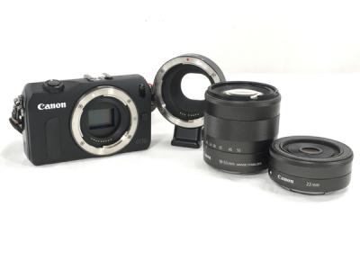 Canon EOS M ダブル レンズ キット EOSMBK-WLK ミラーレス 一眼 カメラ