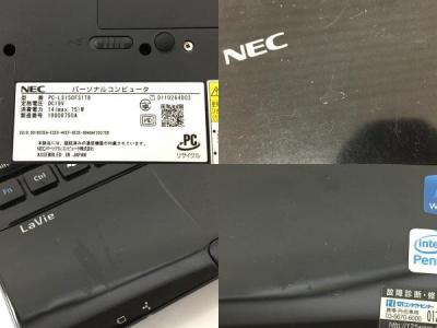 NEC ノートPC　型式PC-LS150MSB Yahoo!オークション -「pc-ls150msb」の落札相場・落札価格