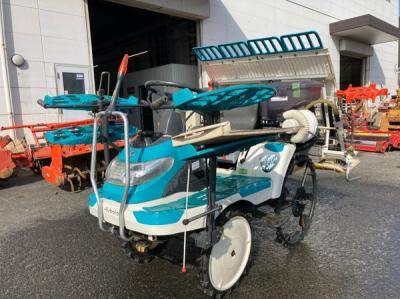 受賞セール東京都発 クボタ SPU45P 乗用 田植機 4条植 パワステ セルスタータ 農機具 田植え 予備苗のせ台付 直