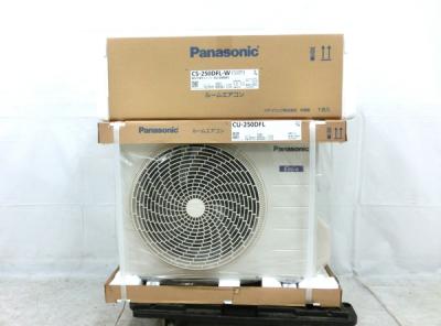 Panasonic パナソニック エオリア CS-250DFL-W ルームエアコン CU-250DFL 室外機 セット 7-10畳 家電