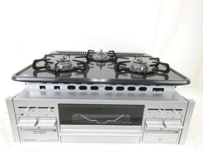 タカラスタンダード TN34V-60 ビルトインガスコンロ 3口 片面焼きグリル付き キッチン家電 システムキッチン LPガス用 18年製