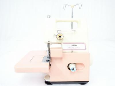 brother TE4-B222 ホームロック ミシン 家庭用 2本糸 裁縫 ブラザー 昭和60年頃 家電 ハンドクラフト 手芸