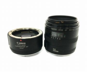 CANON EF50mm F2.5 コンパクトマクロ レンズ LIFE-SIZE CONVERTER 付き