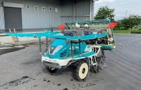 茨城県 土浦市 クボタ 6条植 田植機 ZP67−T5FR ロータリー式 鉄まきちゃんNDS-60Fスクレーパー 始動OK 農機具 直