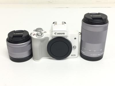 Canon キャノン EOS kiss M ダブルズームキット デジタル カメラ 趣味 機器