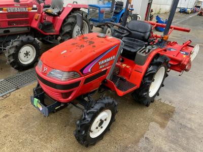 福岡県発 ヤンマー Ke-50 トラクター 15馬力 四駆 4WD 安全フレーム アタッチメント RSZ130 ロータリー 農用 乗用 直