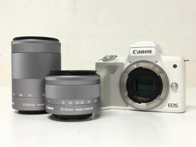 Canon キャノン EOS kiss M ダブルズームキット デジタル カメラ 趣味 機器